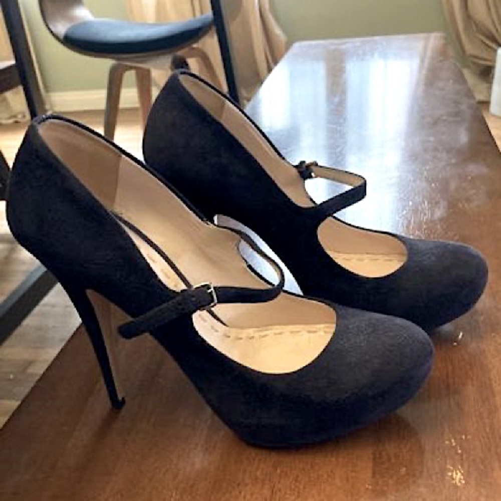 Miu Miu Suede Mary-Jane Pumps